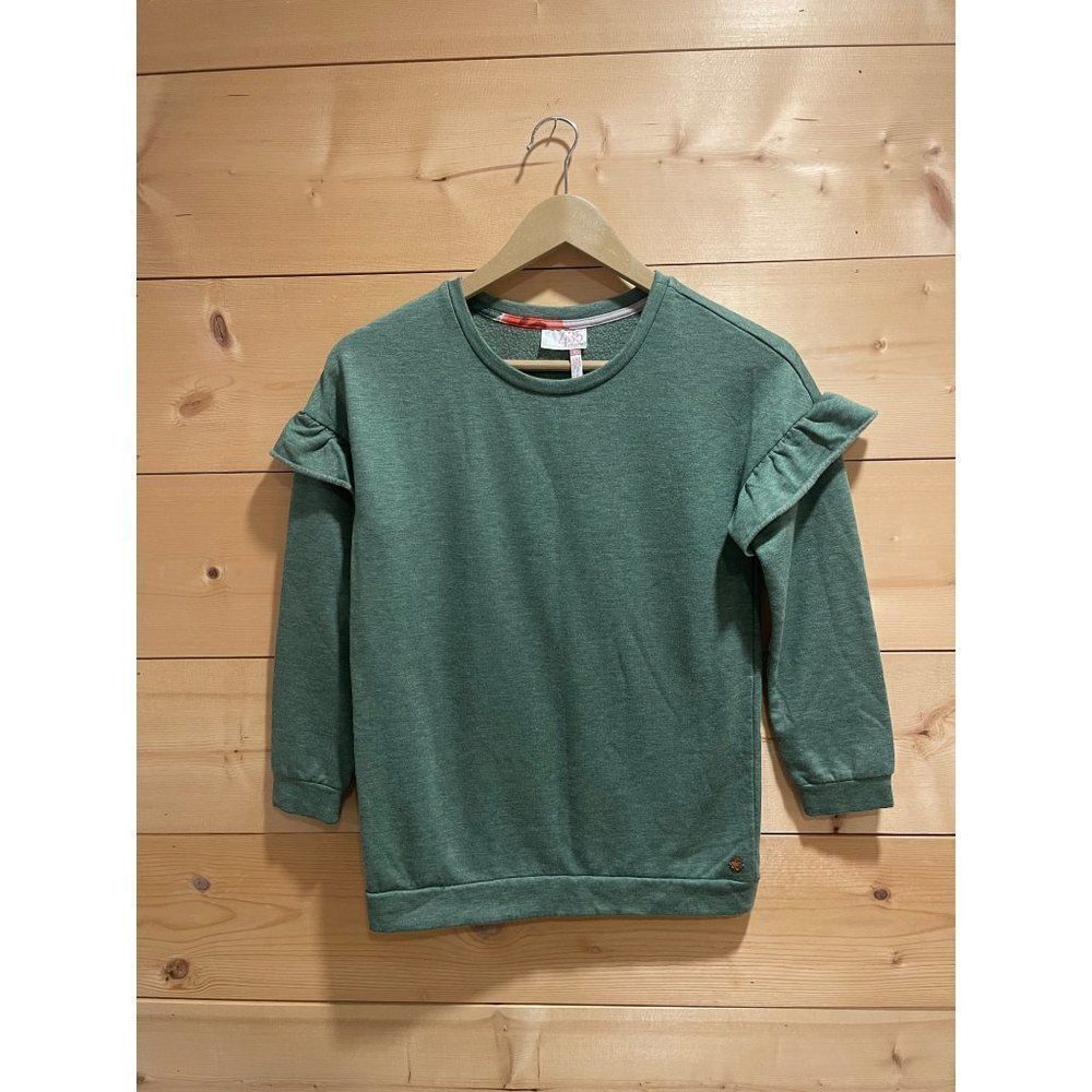 Matilda Jane 435 Girls Ruffle Sleeve Pullover Sweatshirt 10